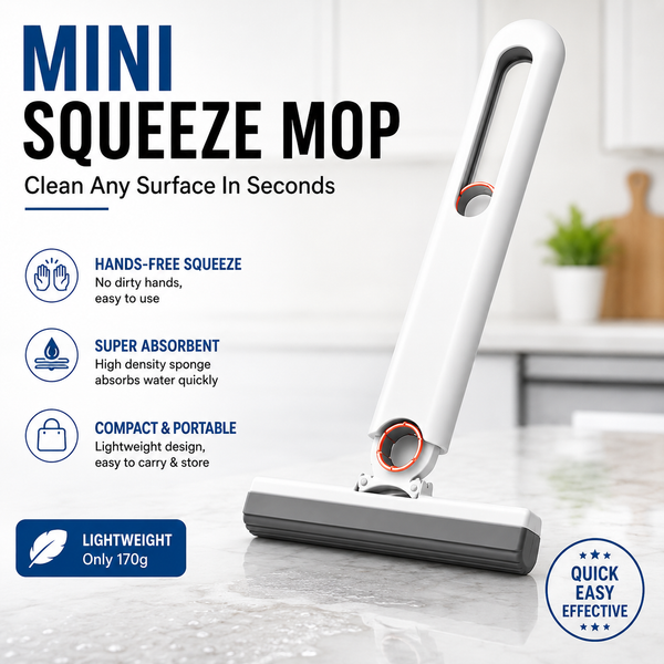 Mini Mops Floor Cleaning Sponge Squeeze Mop Household Cleaning Tools Home Car Portable Wiper Glass Screen Desk Cleaner Mop