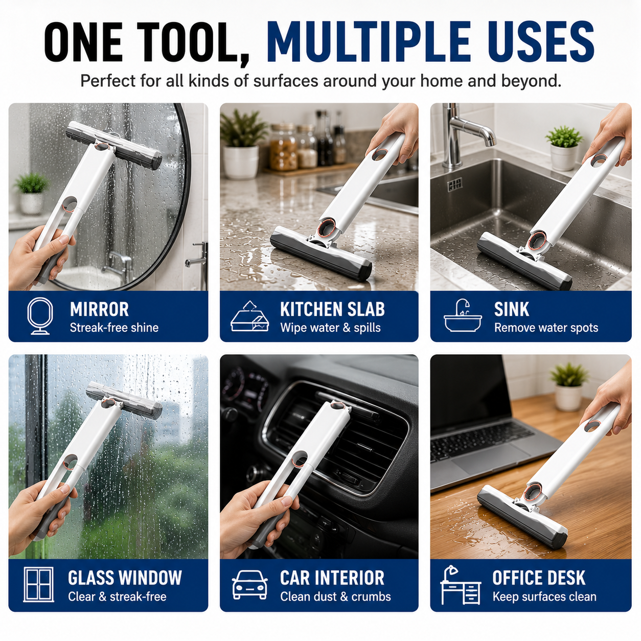 Mini Mops Floor Cleaning Sponge Squeeze Mop Household Cleaning Tools Home Car Portable Wiper Glass Screen Desk Cleaner Mop