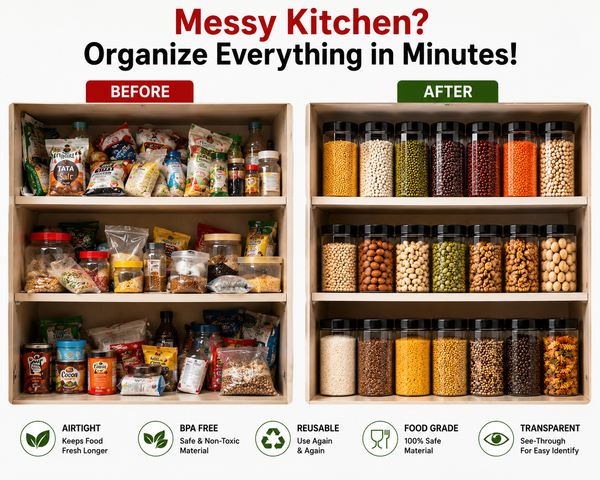 24 Pcs Premium Kitchen Storage Jar Set